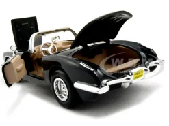 1959 Chevrolet Corvette Black 1/24 Diecast Model Car Motormax 73216