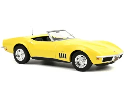 1969 Chevrolet Corvette Cabriolet Daytona Yellow 1/18 Diecast Model Car by Norev