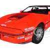 1988 Chevrolet Corvette C4 #1 Malcolm Konner "Corvette Challenge Race Car" Red with Black Top 1/18 Diecast Model Car by Greenlight