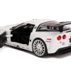 2005 Chevrolet Corvette C6-R #3 Olivier Beretta Oliver Gavin Compuware White Bigtime Muscle 1/24 Diecast Model Car Jada 31651