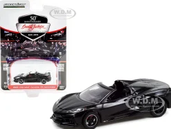 2020 Chevrolet Corvette C8 Stingray Convertible Black Lot #3003 Barrett Jackson Scottsdale Edition Series 8 1/64 Diecast Model Car Greenlight 37240 D