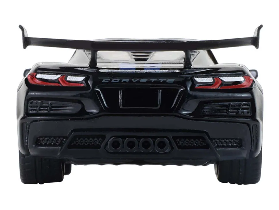 2025 Chevrolet Corvette C8 ZR1 Black with Blue Stripes with Raw Casting Dual Pack "2025 Greenlight Waltersons Collector's Expo Exclusive" 1/64 Diecast Model Car by Greenlight