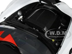 2019 Chevrolet Corvette C7 ZR1 Ceramic Matrix Gray Metallic with Carbon Top 1/18 Model Car Autoart 71277