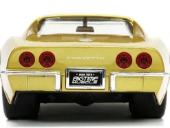1969 Chevrolet Corvette Stingray ZL-1 Gold Metallic with Black Stripe Bigtime Muscle Series 1/24 Diecast Model Car Jada 33863