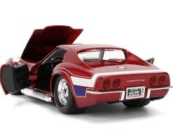1969 Chevrolet Corvette Stingray ZL1 Red Metallic with Stars and Stripes Graphics 
