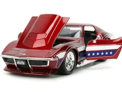 1969 Chevrolet Corvette Stingray ZL1 Red Metallic with Stars and Stripes Graphics 