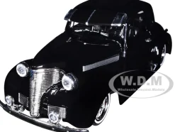 1939 Chevrolet Coupe Lowrider Black Get Low Series 1/24 Diecast Model Car Motormax 79028