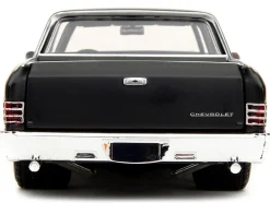 1967 Chevrolet El Camino Matt Black Fast & Furious Series 1/24 Diecast Model Car Jada 34413
