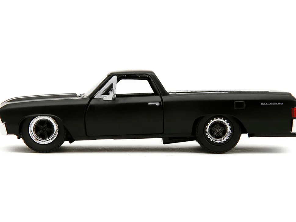 1967 Chevrolet El Camino Matt Black Fast & Furious Series 1/32 Diecast Model Car Jada 34414
