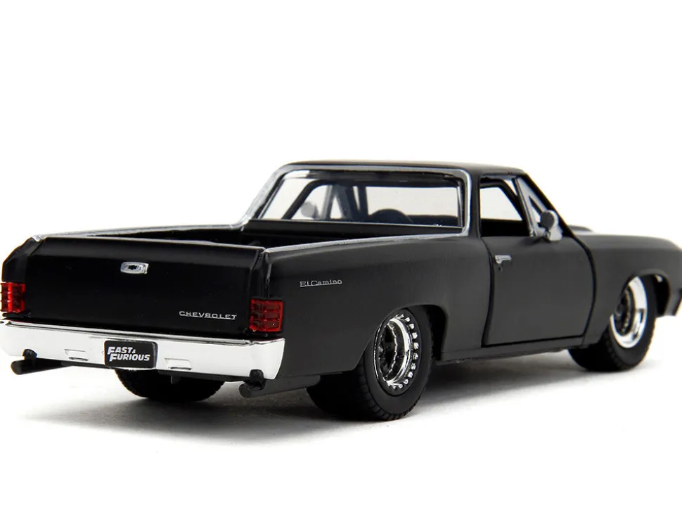 1967 Chevrolet El Camino Matt Black Fast & Furious Series 1/32 Diecast Model Car Jada 34414