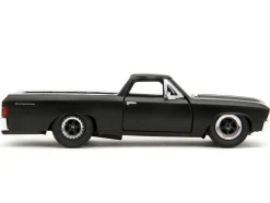 1967 Chevrolet El Camino Matt Black Fast & Furious Series 1/32 Diecast Model Car Jada 34414