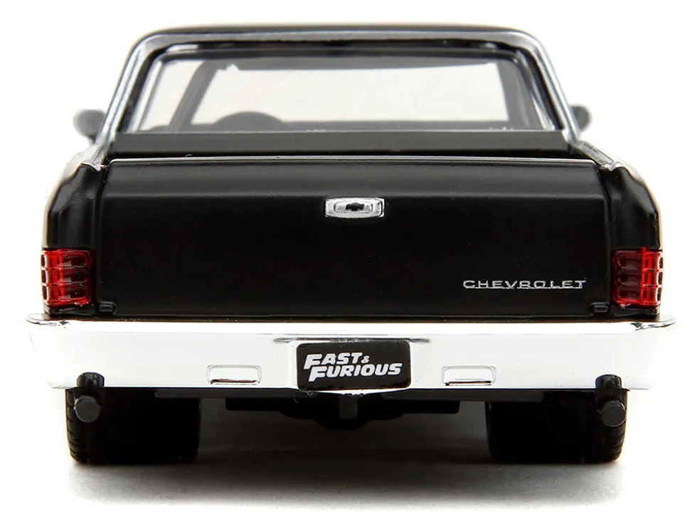 1967 Chevrolet El Camino Matt Black Fast & Furious Series 1/32 Diecast Model Car Jada 34414
