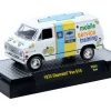 1972 Chevrolet G10 Van "Chevrolet Mobile Service Training" White with Graphics Limited Edition to 4400 pieces Worldwide 1/64 Diecast Model Car by M2 Machines