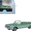 1961 Chevrolet Impala Convertible Arbor Green Metallic with Green Interior 1/87 (HO) Scale Diecast Model Car by Oxford Diecast