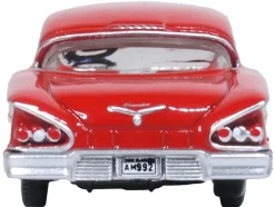 1958 Chevrolet Impala Sports Coupe Rio Red 1/87 (HO) Scale Diecast Model Car by Oxford Diecast