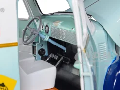 1948 Chevrolet Panel Police Van Mr. Monopoly Figurine Monopoly 1/18 Diecast Model Car Auto World AWSS129