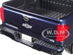2018 Chevrolet Silverado LTZ Centennial 100 Years Anniversary Edition Blue 1/27 Diecast Model Car Motormax 79353