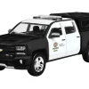 2017 Chevrolet Silverado 1500 LT Z71 Crew Cab Pickup Truck "Los Angeles Police Department" Black and White "Law Enforcement and Public Service" Series 1/27 Diecast Model Car by Motormax
