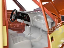 1992 Chevrolet 454 SS Pickup Truck Copper Metallic with Beige Sides with Camper Shell "American Classics" Series 1/24 Diecast Model Car by Motormax