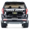 2024 Chevrolet Tahoe Police Pursuit Vehicle "Dover Police – 100th Anniversary Edition" Black with White Stripes "Hobby Exclusive" Series 1/64 Diecast Model Car by Greenlight