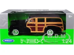1948 Chevrolet Woody Fleetmaster Brown 1/24 Diecast Car Model Welly 22083