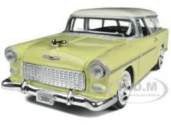 1955 Chevy Nomad Yellow 1/24 Diecast Car Model Motormax 73248