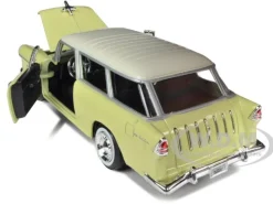 1955 Chevy Nomad Yellow 1/24 Diecast Car Model Motormax 73248