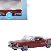 1961 Chrysler 300 Convertible Closed Top Cinnamon Brown Metallic with White Top 1/87 (HO) Scale Diecast Model Car Oxford Diecast 87CC61004