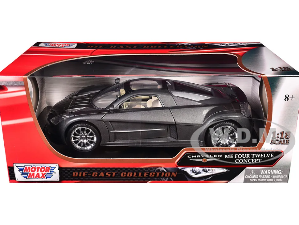 Chrysler Me Four Twelve Concept Car Grey 1/18 Diecast Model Car Motormax 73138