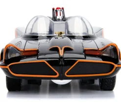 Classic TV Series Batmobile Working Lights Diecast Batman Robin Figures 80 Years Batman 1/18 Diecast Model Car Jada 98625