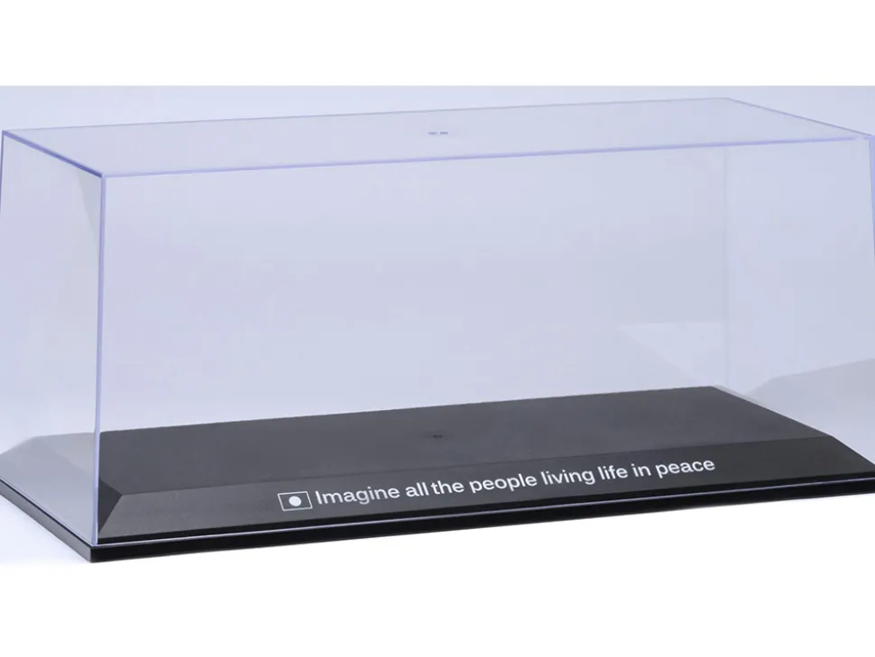 Collectible Display Show Case with Black Plastic Base and Gold "LBWK" Logo for 1/18-1/24 Scale Model Cars by Autoart