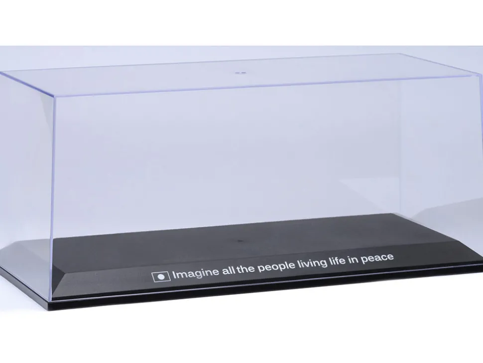 Collectible Display Show Case with Black Plastic Base and Green "LBWK" Logo for 1/18-1/24 Scale Model Cars by Autoart