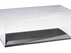 Collectible Display Show Case for 1/18 1/24 Scale Model Cars Black Plastic Base Autoart 90001