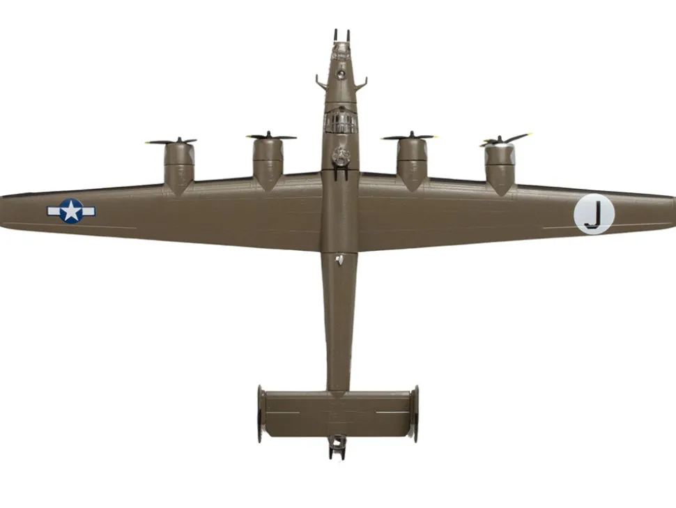 Consolidated B-24 Liberator Bomber Aircraft "Male Call, 707th Bomb Squadron, 446th Bomb Group" United States Army Air Forces 1/163 Diecast Model Airplane by Postage Stamp