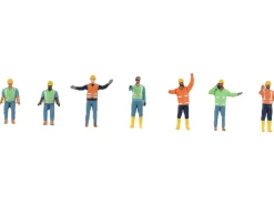 Construction Workers 7 Piece Figure Set for 1/50 Scale Models by Diecast Masters