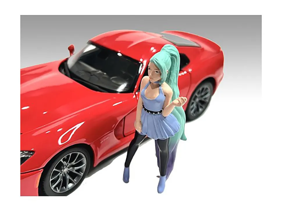 Cosplay Girls 6 piece Figure Set for 1/24 Scale Models American Diorama 24301 24302 24303 24304 24305 24306