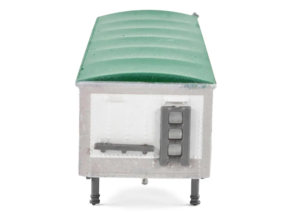 Covered Grain Trailer White with Green Tarp "Cargill" 1/87 (HO) Plastic Model Car by HO Logistics