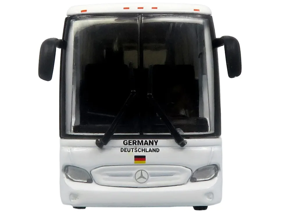 Daimler Tourrider Coach Bus "Germany National Football Team" White with Graphics "International Federation of the Global Game" Series Limited Edition to 504 pieces Worldwide 1/87 (HO) Diecast Model by Iconic Replicas