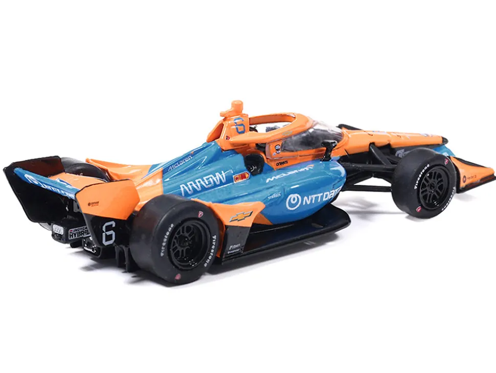 Dallara IndyCar #6 Nolan Siegel "NTT Data" Arrow McLaren IndyCar Team (Road Course Configuration) "NTT IndyCar Series" (2026) 1/64 Diecast Model Car by IXO Models