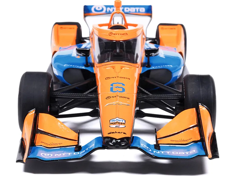 Dallara IndyCar #6 Nolan Siegel "NTT Data" Arrow McLaren (Road Course Configuration) "NTT IndyCar Series" (2026) 1/18 Diecast Model Car by IXO Models