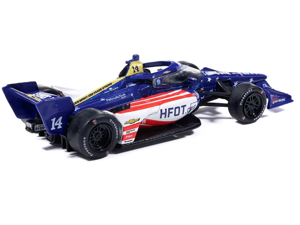 Dallara IndyCar #14 Santino Ferrucci "HFOT.Org" AJ Foyt Racing (Road Course Configuration) "NTT IndyCar Series" (2026) 1/64 Diecast Model Car by IXO Models