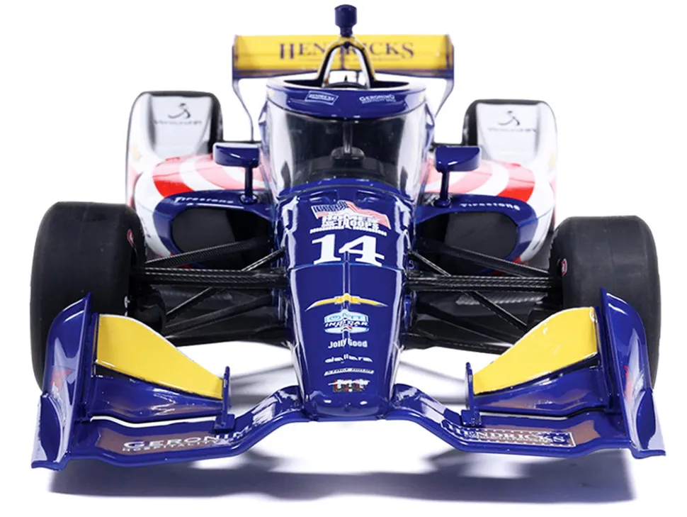 Dallara IndyCar #14 Santino Ferrucci "HFOT.Org" AJ Foyt Racing (Road Course Configuration) "NTT IndyCar Series" (2026) 1/18 Diecast Model Car by IXO Models