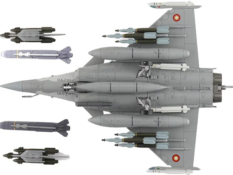 Dassault Rafale EQ Fighter Aircraft "QA210" (2019) Qatar Emiri Air Force "Air Power Series" 1/72 Diecast Model by Hobby Master