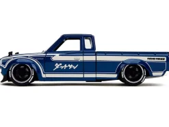 1972 Datsun 620 Pickup Truck Blue Metallic and Cream