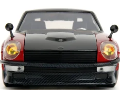 1972 Datsun 240Z Black and Red Metallic with Graphics Fast X 2023 Movie Fast & Furious Series 1/24 Diecast Model Car Jada 34916