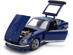 1972 Datsun 240Z Blue with White Stripes 