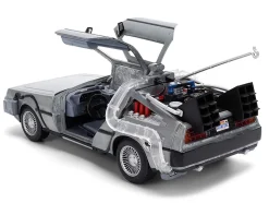 DeLorean Brushed Metal Time Machine with Lights