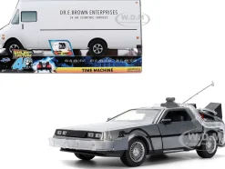 DeLorean Brushed Metal Time Machine with Lights