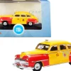 1946 1948 DeSoto Suburban Yellow Red San Francisco Taxi The Godfather Movie 1/87 HO Scale Diecast Model Car Oxford Diecast 87DS46002