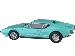 1972 De Tomaso Pantera Verde Aqua 1/64 Diecast Model Car by Paragon Models